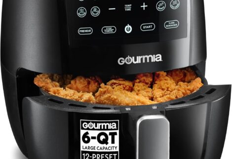 Horno freidora de aire de 6 cuartos de galón con pantalla digital