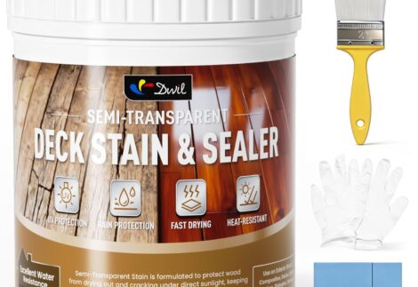 Tinte y sellador de madera en uno, a base de agua, semitransparente, para exteriores